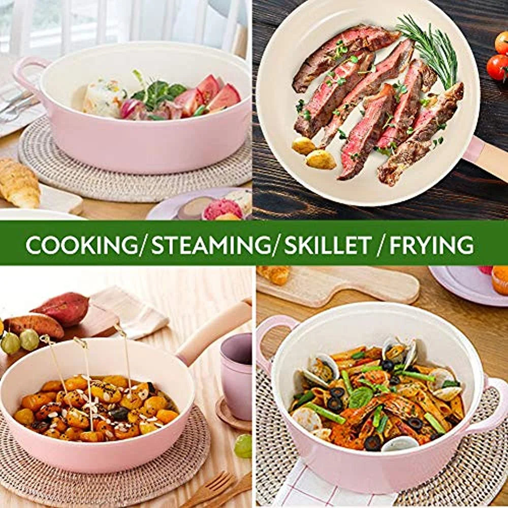Neoflam Retro 5-Piece Nonstick Ceramic Coating Cookware Set