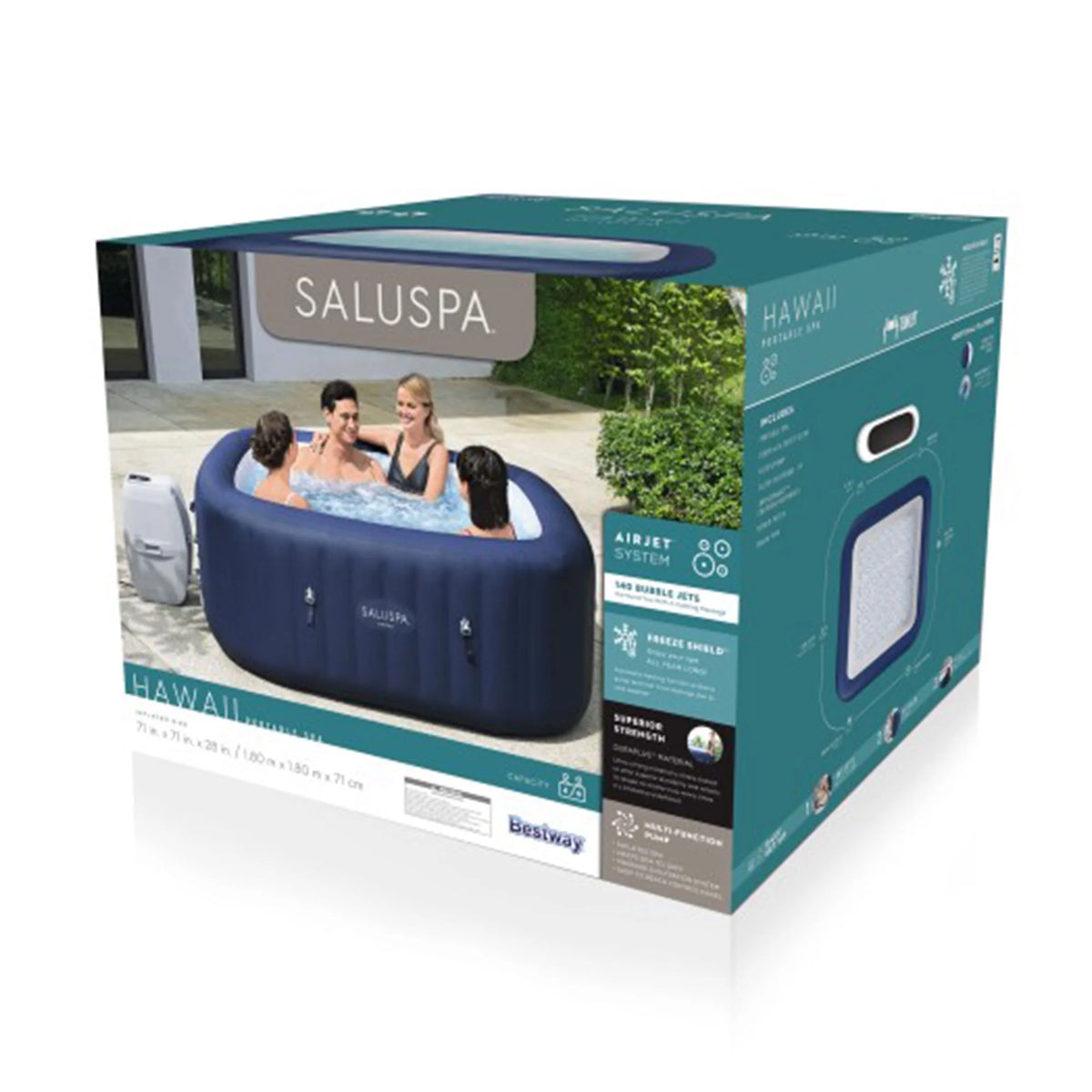 Bestway SaluSpa AirJet Inflatable Hot Tub w/ Pump #P08867
