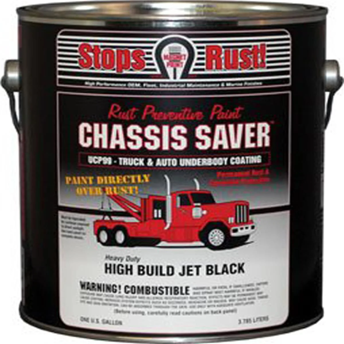 VictoriouStore by Chassis Saver Paint, Stops and Prevents Rust, Gloss Black, 1 Gallon Can
