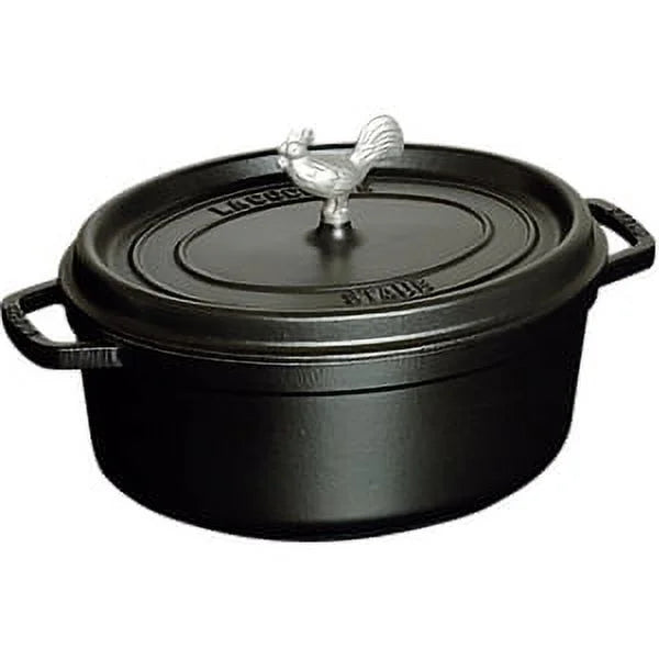 Staub Cast Iron 5.75-qt Coq au Vin Cocotte - Graphite Grey