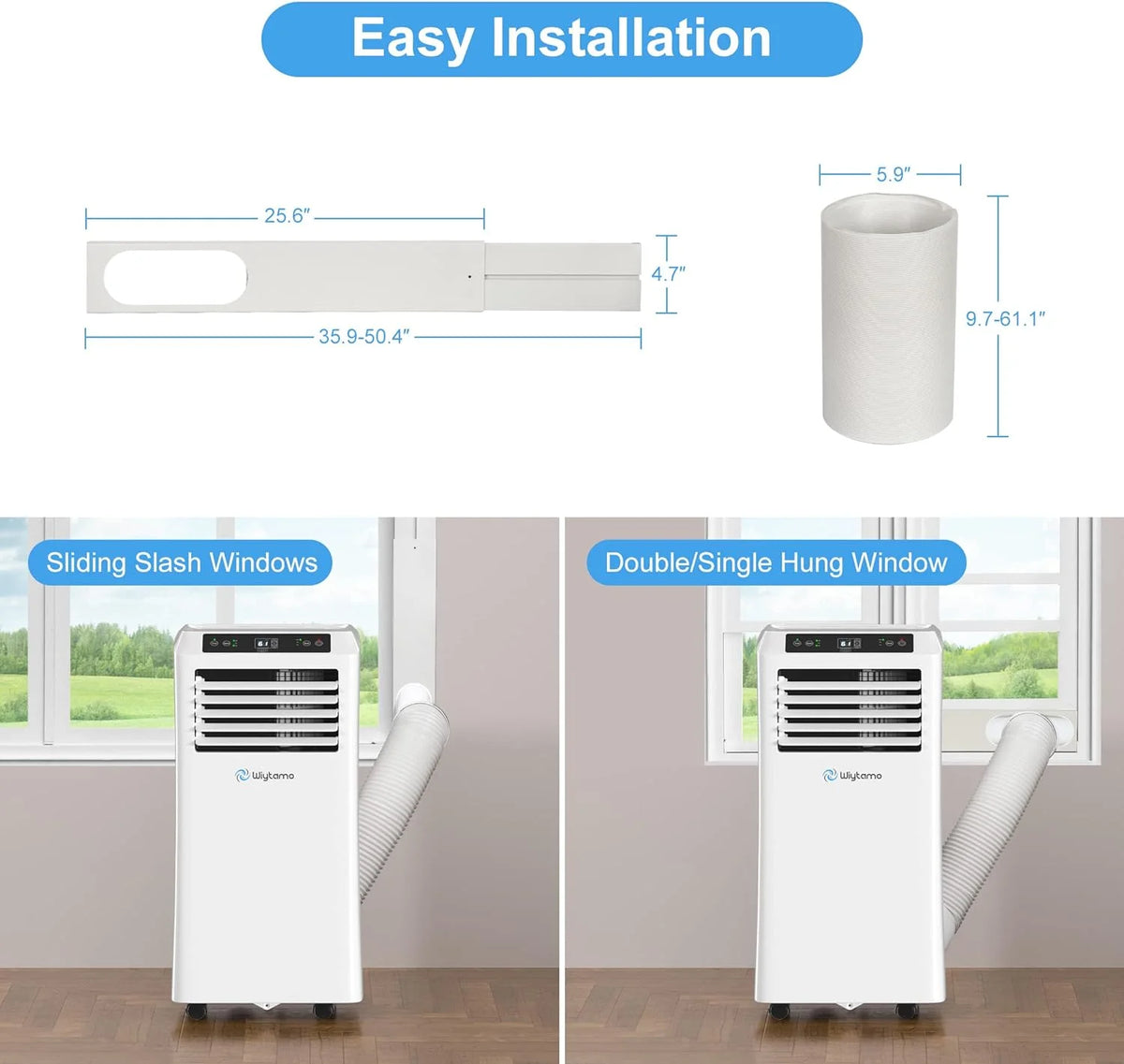 10,000 BTU Portable Air Conditioners Smart WIFI Remote Control, 3-in-1 Portable AC Unit, Dehumidifier and Fan
