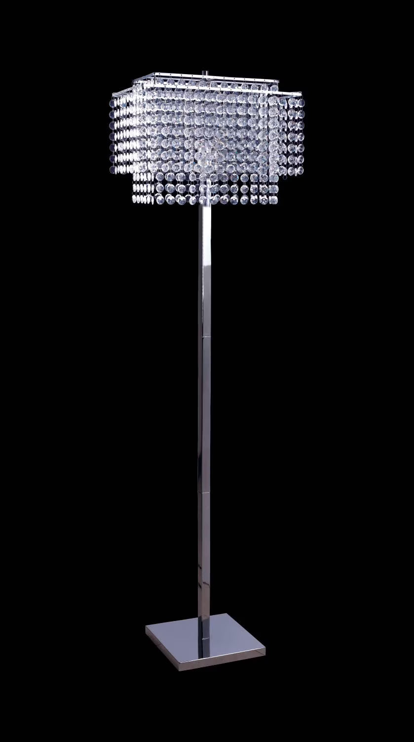Furniture of America Mariah Contemporary Crystal Shade Floor Lamp
