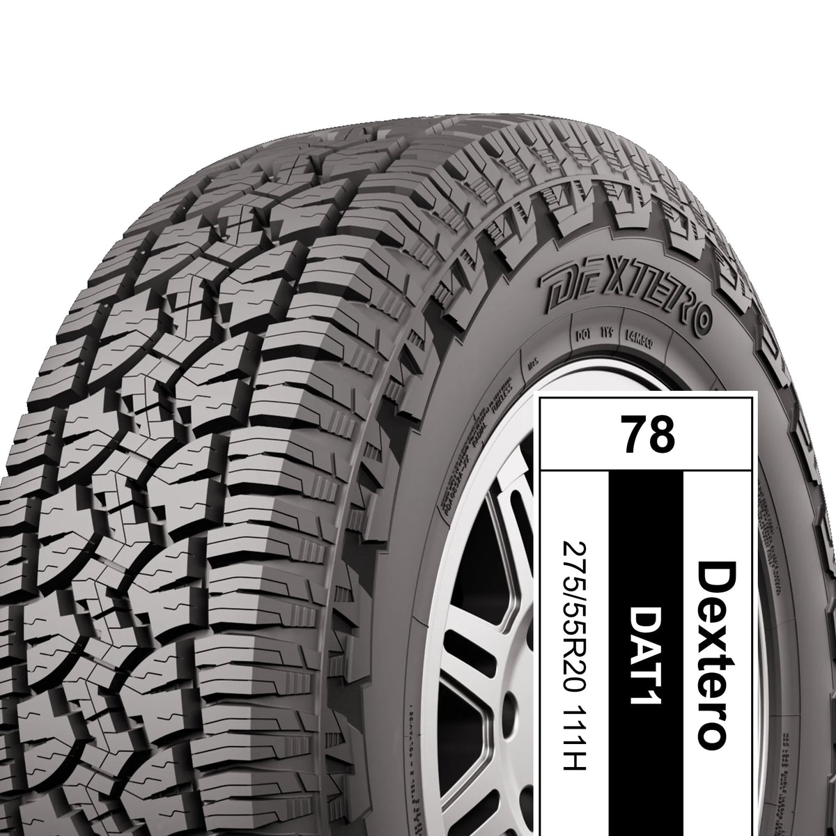 Dextero All Terrain DAT1 P275/55R20 111H Fits: 2007-08 Toyota Tundra Limited, 2021 Toyota Tundra TRD Sport Premium