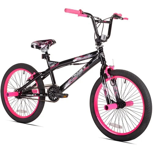 20" Girls', Trouble BMX Bike, Black/Pink