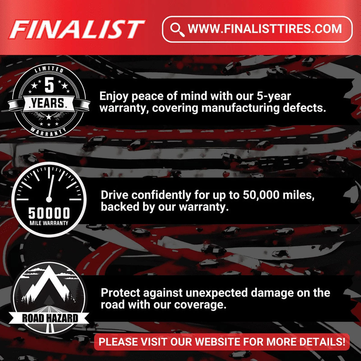 Finalist Terreno A/T 265/70R17 115T SUV All Season All Terrain Tire 265/70/17 (Tire Only)