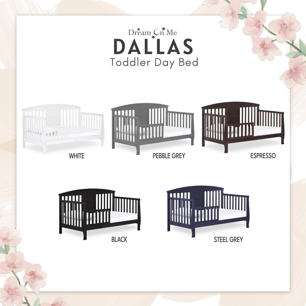Dream On Me Dallas Toddler Day Bed. Black