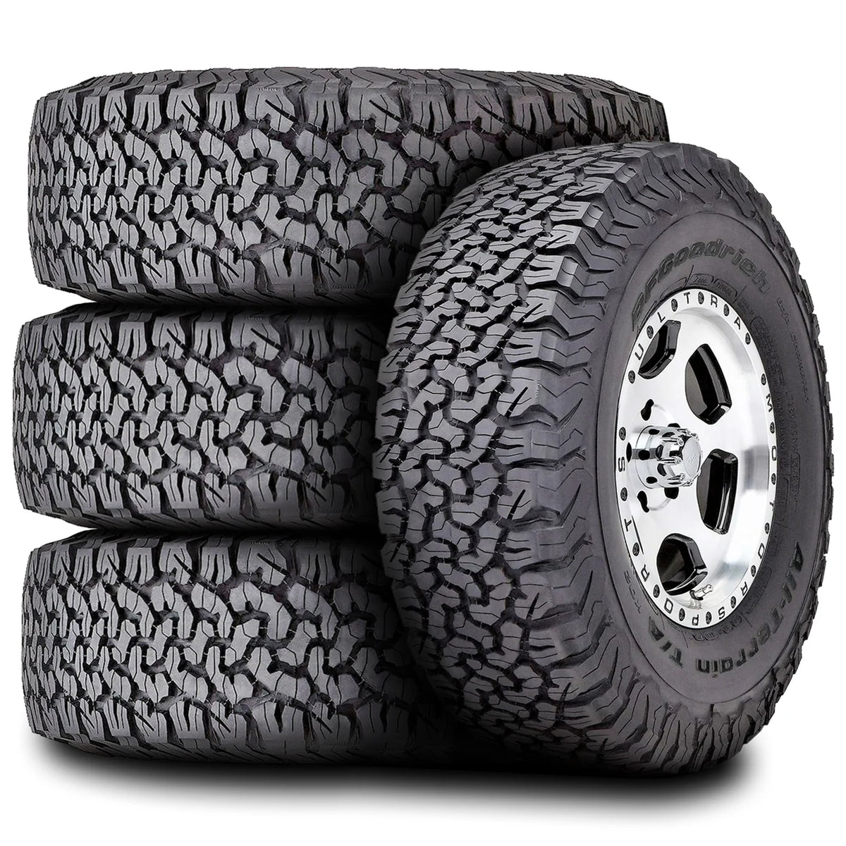 BFGoodrich All-Terrain T/A KO2 LT 265/70R17 112/109S C 6 Ply AT A/T Tire Fits: 2017 Chevrolet Silverado 1500 WT, 2014-15 Chevrolet Silverado 1500 WT