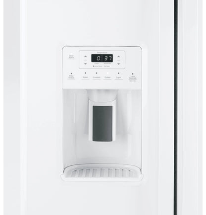 General Electric Side by Side Freestanding Refrigerator, Black