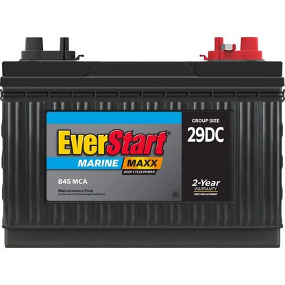 EverStart Maxx Marine Battery, Group Size 29DC 12 Volt, 845 CCA*