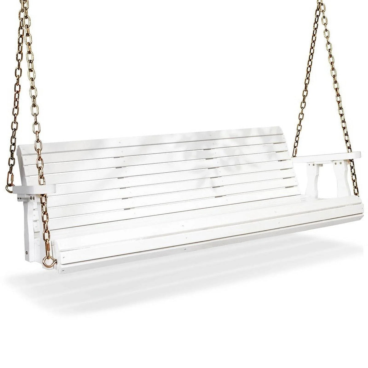 3-person Wood Porch Swing Brown