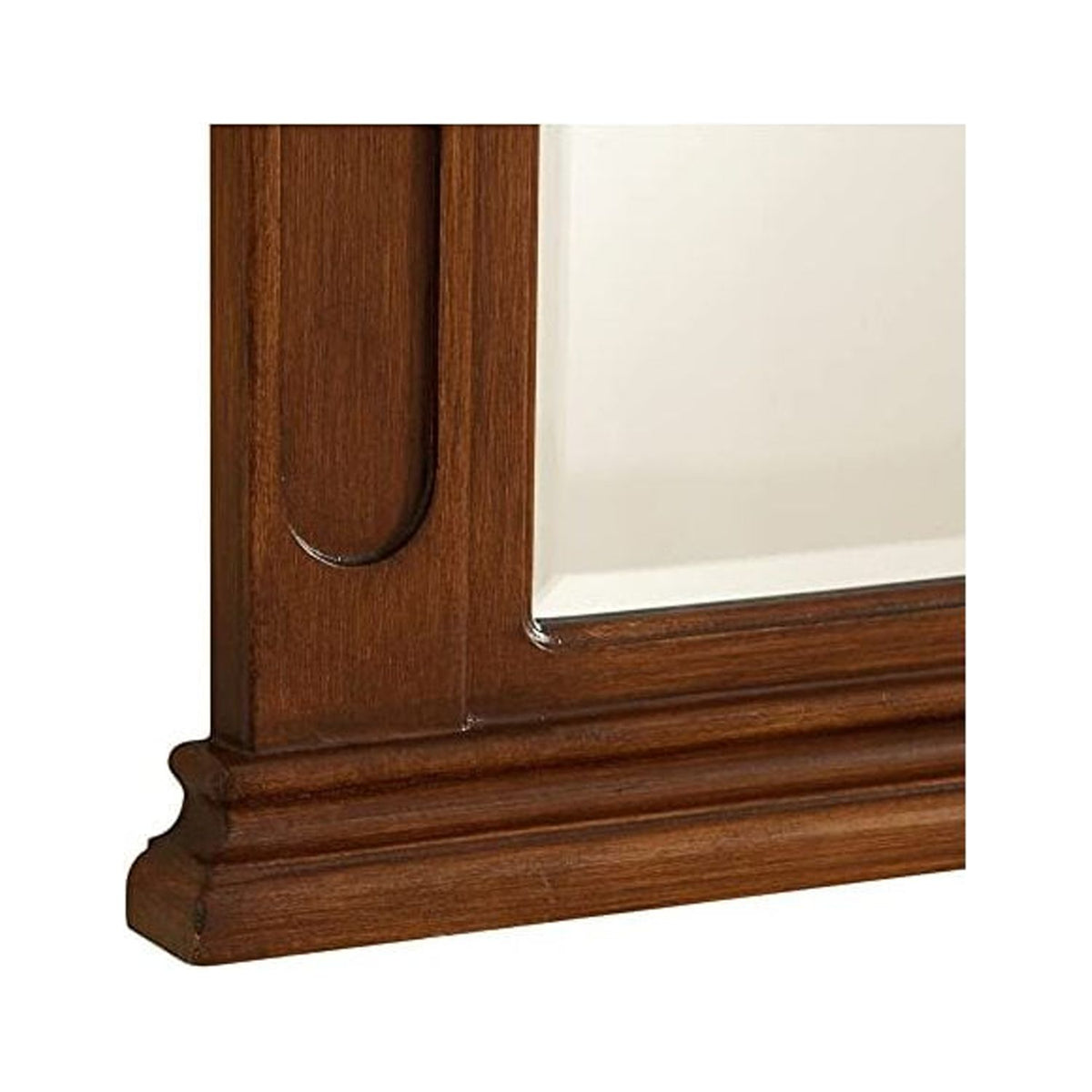 32 in. Traditional Mirror in Antique Beige