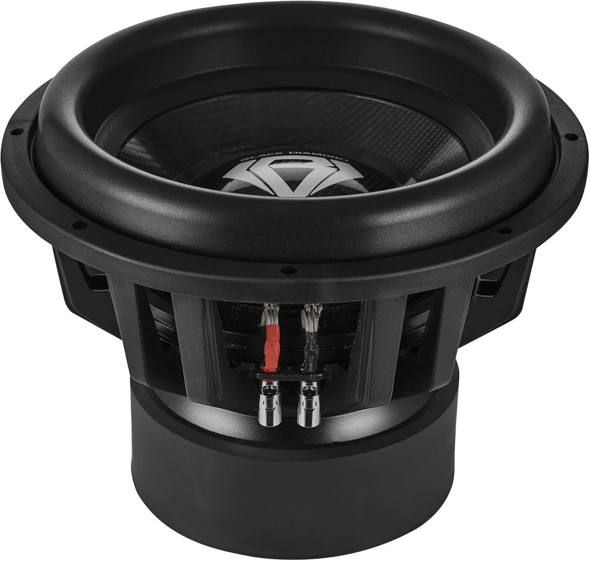 Black Diamond DIA-CARBON15.1D 15" High Excursion Carbon Fiber Subwoofer 3500W RMS - 7000W MAX | 2-Ohm DVC - Competition-Grade Pro Audio Subwoofer for Extreme Bass