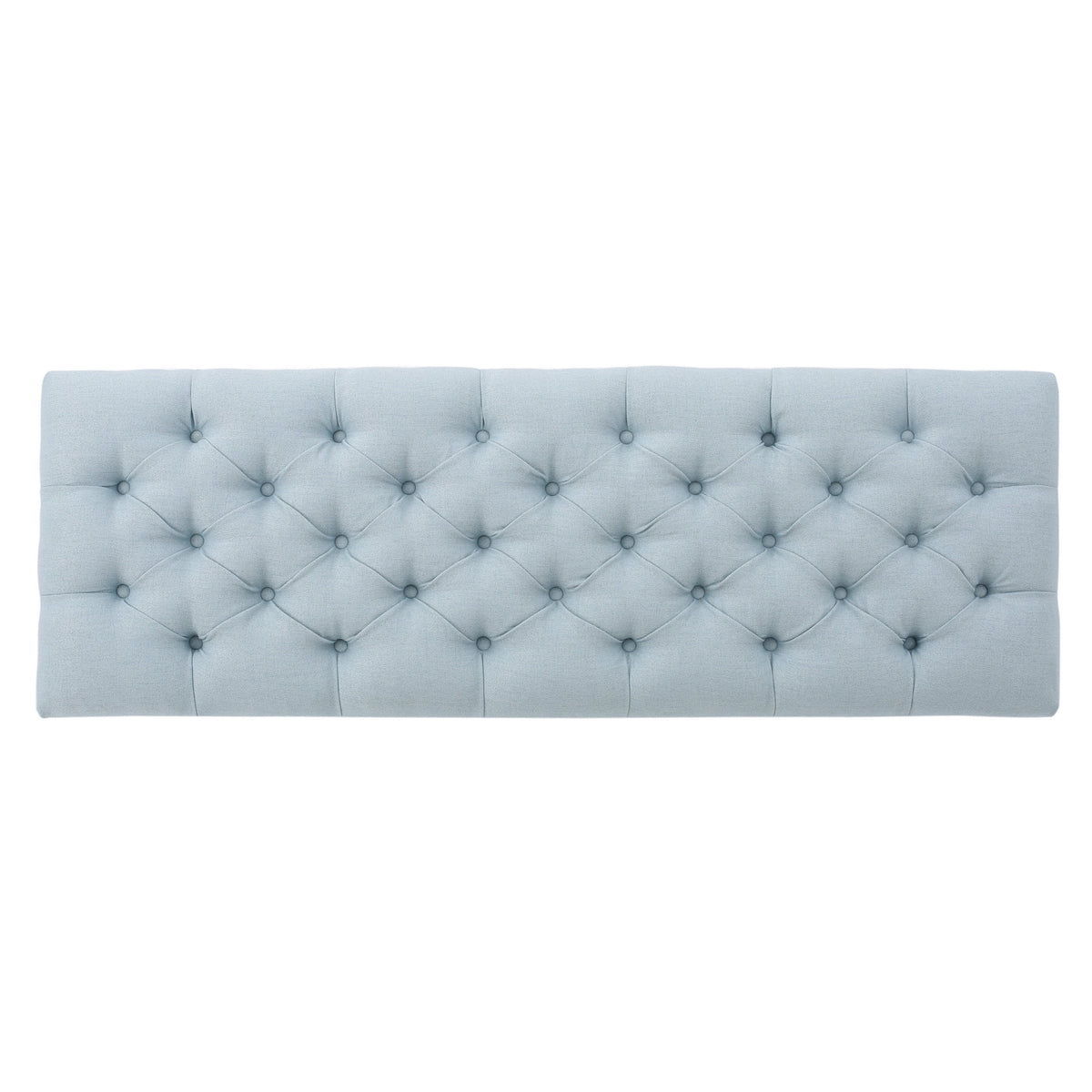 Noble House Hampton Contemporary Fabric Upholstered Storage Ottoman, White and Blue Floral
