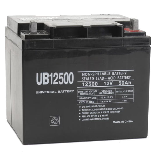 12V 50Ah UB12500 Pride Mobility Hurricane, Celebrity XL Battery