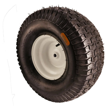 Set of 2 20x8.00-8 Lawn Mower Tire and Wheel Tubeless with 3/4 Bushing, 3.5��Offset Hub and 3 1/16�� Keyway 20x8x8 Lawn Mower Tire with Rim for Tractor Rear, Turf Tread 20 inch Wheels