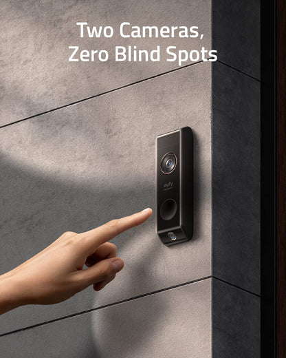Anker eufy Security 2K HD Wireless Video Doorbell Dual Camera with Homebase ,Dual Motion Detection