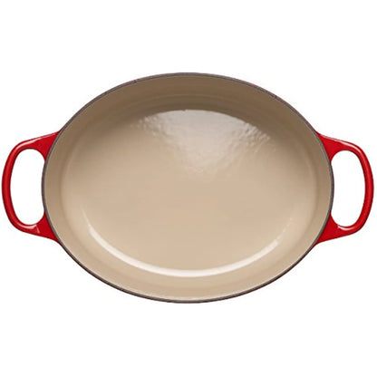 Le Creuset Enameled Cast Iron Signature Oval Dutch Oven, 5 qt. , Cerise
