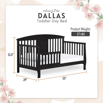 Dream On Me Dallas Toddler Day Bed. Black