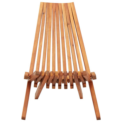 vidaXL 1/2x Solid Acacia Wood Folding Outdoor Lounge Chairs Deck Chair Seat