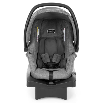 Evenflo Omni Plus Modular Travel System with LiteMax Sport Infant Car Seat, Mylar Gray, Unisex