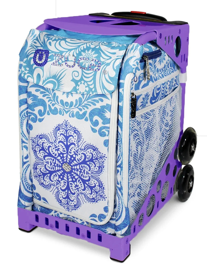 Zuca 18" Sport Bag - Ice Garden (Limited Edition) with Flashing Wheels (Black Frame)