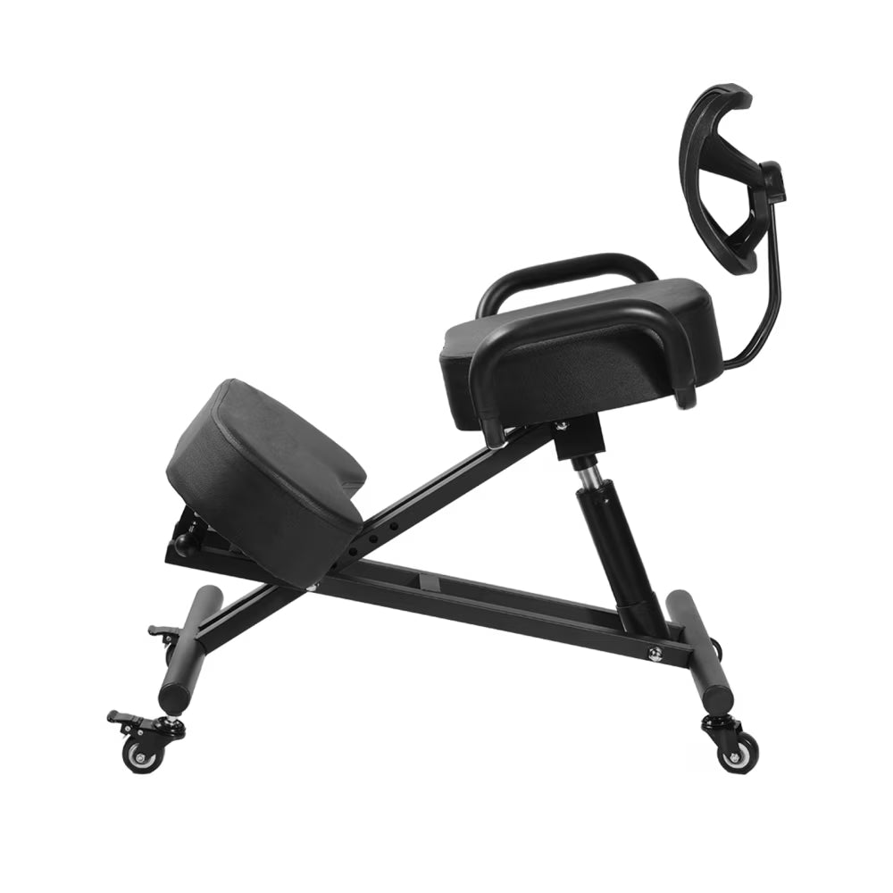 Ergonomic Kneeling Chair with Smooth Casters, Thick Comfort Padding for All-Day Comfort in Medical Offices or Therapy Clinics(A)