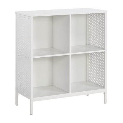 OSP Home Furnishings Ace 4 Cube Storage/Bookcase Engineered Wood in River Oak Finish