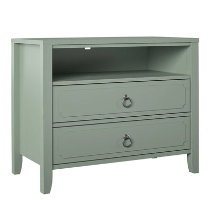 Her Majesty 2 Drawer Nightstand, Mustard Yellow