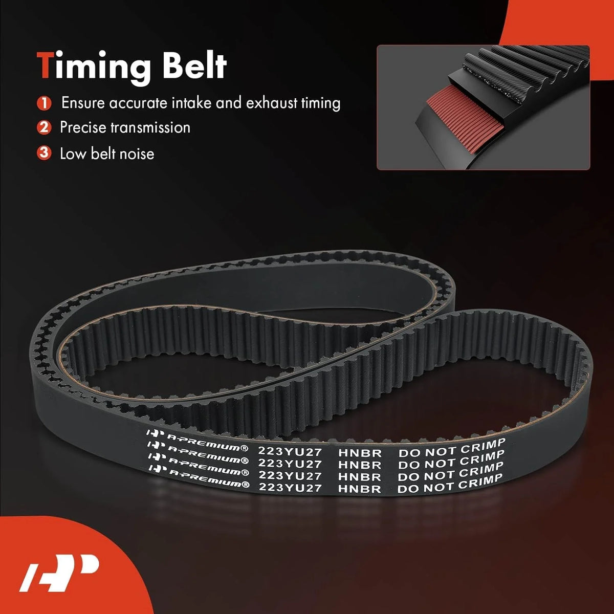 A-Premium 13PCS Engine Timing Belt Kit + Water Pump W/Tensioner Compatible with Subaru Outback 2000-2005, Forester Impreza 1999-2005 & Saab 9-2X 92X 2005-2006 - 2.2L 2.5L, Replace# 2928273H10