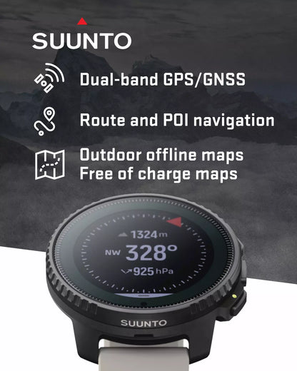 Suunto Vertical Watch, All Black, One Size