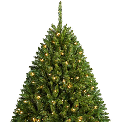 Topeakmart 7.5 ft Ultra-Thick Artificial Christmas Tree Holiday Decoration Tree with Foldable Stand and 2326 Branch Tips Green