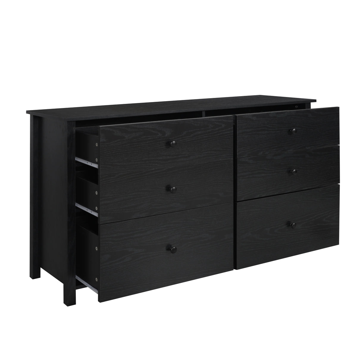 VEIKOUS Oversized 5-Drawer Dresser Chest, Large Storage Dresser for Bedroom Storage, Oak