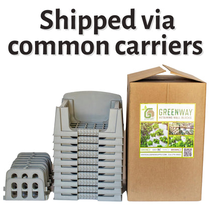Varden Retaining Wall Block - Lightweight, Easy to Install, Shippable 10 Count Box