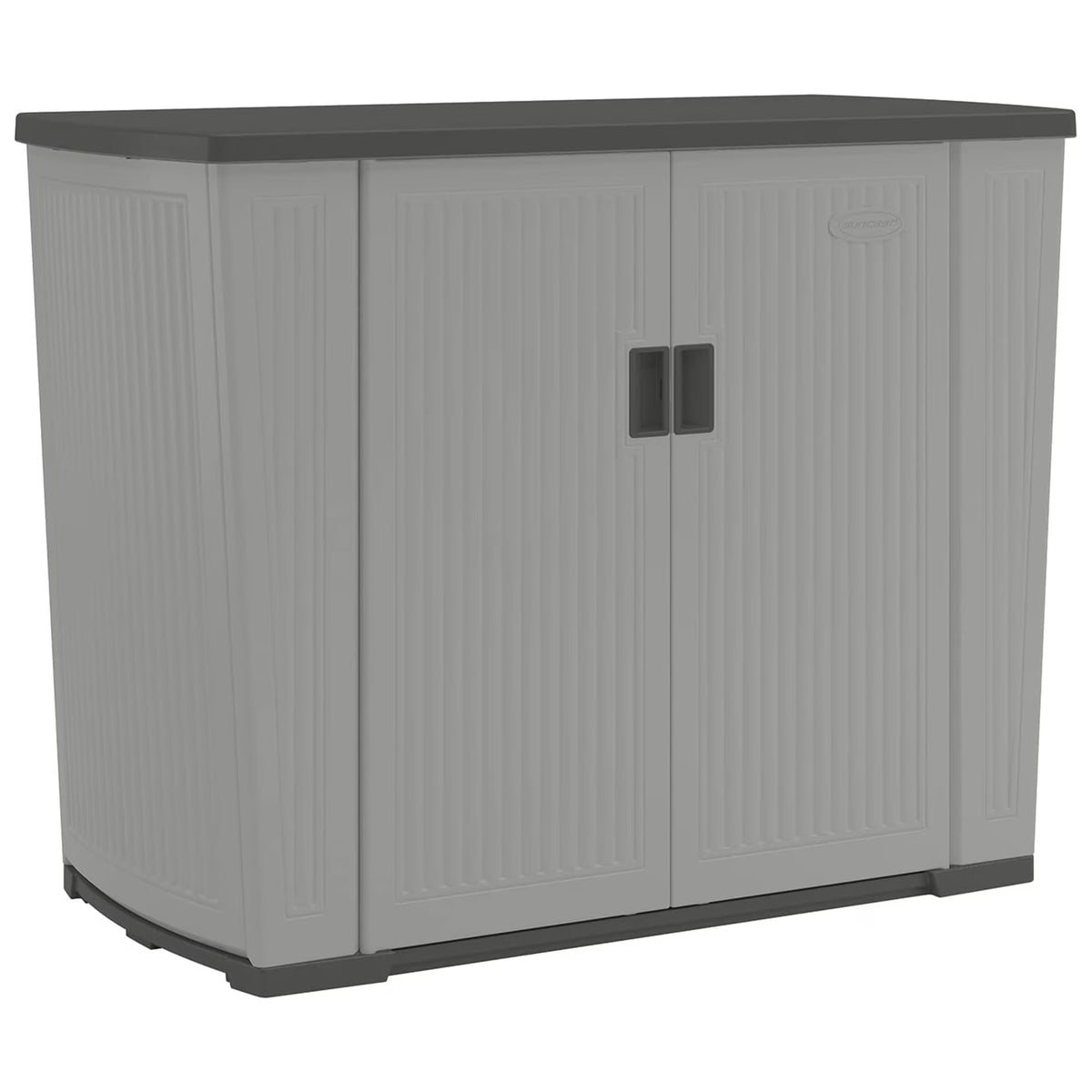 Suncast Backyard Oasis 130 Gallon Outdoor Storage Basic Unit, Dove Gray