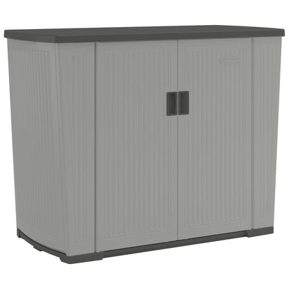 Suncast Backyard Oasis 130 Gallon Outdoor Storage Basic Unit, Dove Gray