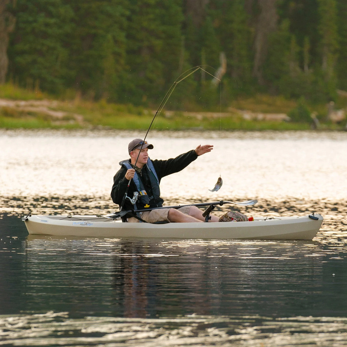 Lifetime Tamarack Angler 10 ft Sit-on-Top Fishing Kayak, Tan (90508)