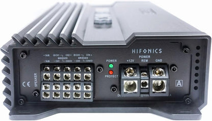 Hifonics A2500.5D 2500W Class-D 5 Channel Car Amplifier& 4 Gauge AMP Kit