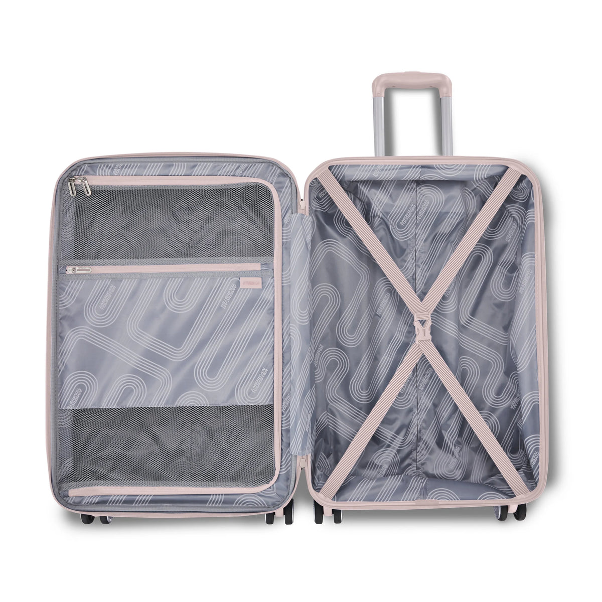 American Tourister Stratum 3.0 Medium Hardside Suitcase with Spinner Wheels - Pink Blush