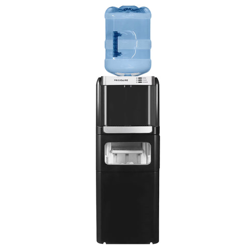 Frigidaire 3-in-1 Water Cooler Dispenser with Built-in Ice Maker �?Hot & Cold, 5 Gallon, Black