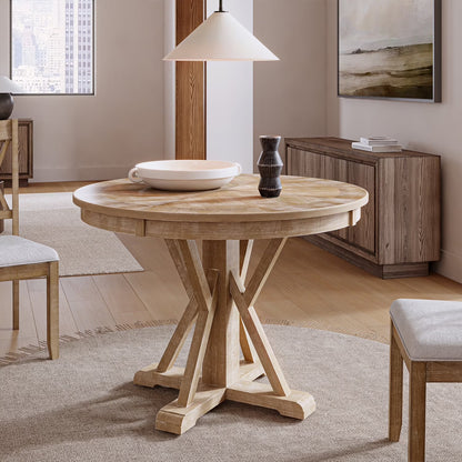Farmhouse Solid Wood Dining Chairs Upholstered Armless Side Chairs Set of 4 Crossing High Backrest Living Room Kitchen