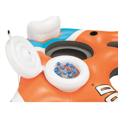 Bestway Rapid Rider 4 Person River Lake Raft and Intex Electric Air Pump