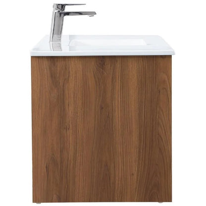 Elegant Kitchen and Bath 48 Inch  Single Bathroom Floating Vanity In Concrete Grey