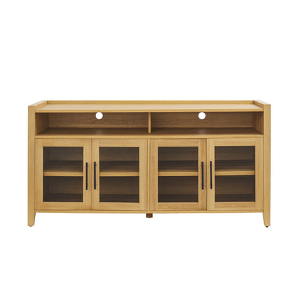 Better Homes & Gardens Reading Refined Farmhouse TV Stand for TVs up to 65", Walnut Finish