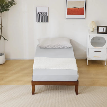 12 Inches Wood Platform Bed Frame Twin Size, Solid Wood Mattress Foundation with Strong Wood Slat Support