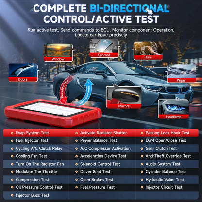 LAUNCH X-431 Pro Star Bidirectional Scan Tool, 37+ Resets, All System Diagnostic Scanner All in One OBD2 Scanner with CANFD, DOIP, FCA Autoauth Diagnosis Scan Tool 2 Year Update