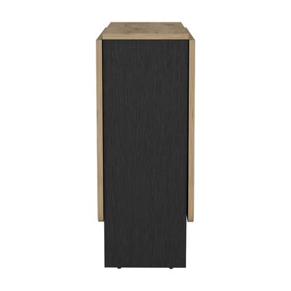 Gateleg Folding Table Space-Saving with Compact Design White / Macadamia