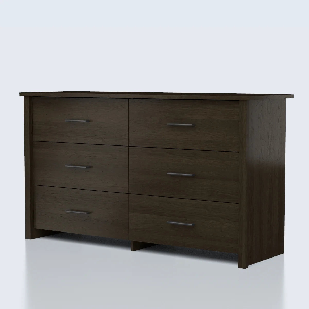 Mainstays Hillside 6-Drawer Dresser, Soft White Finish