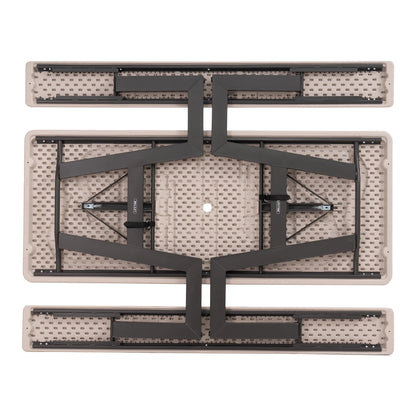 Lifetime 6-Foot W-Frame Desert Sand - HDPE Folding Picnic Table (60364)