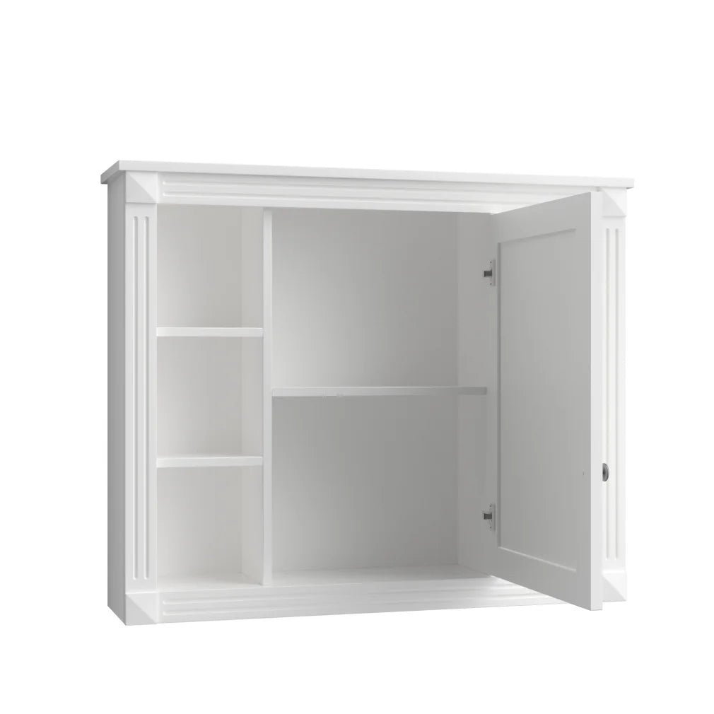 36'' Bathroom Vanity Set, Undermount Bathroom Cabinet and Mirror Cabinet, Ceramic Sink Top, Storage Cabinet with 2 Soft Closing Doors and 2 Drawers, Vanity Cabinet Set, Suit for 4'' Faucet, Gray