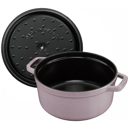 Staub Cast Iron 7-qt Round Cocotte - Grenadine